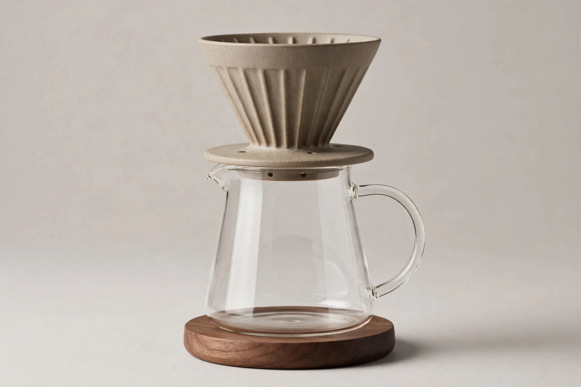 Ceramic Pour-Over Coffee Dripper Set