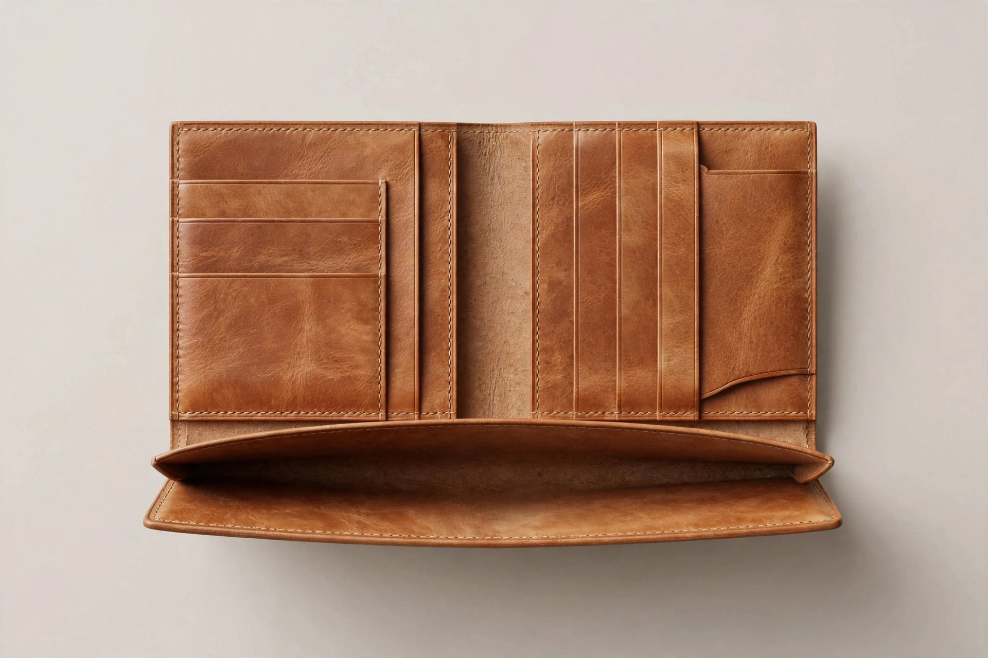 Handcrafted Vegetable-Tanned Bifold Wallet